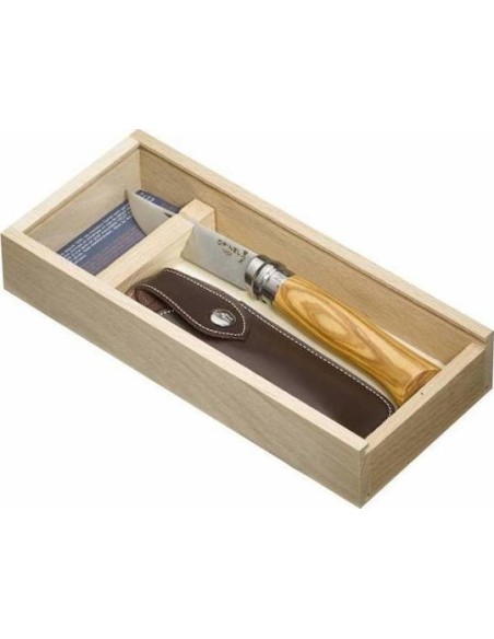 Σουγιάς Opinel Inox Ελιά Νο8  Με Θήκη