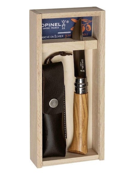 Σουγιάς Opinel Inox Ελιά Νο8  Με Θήκη