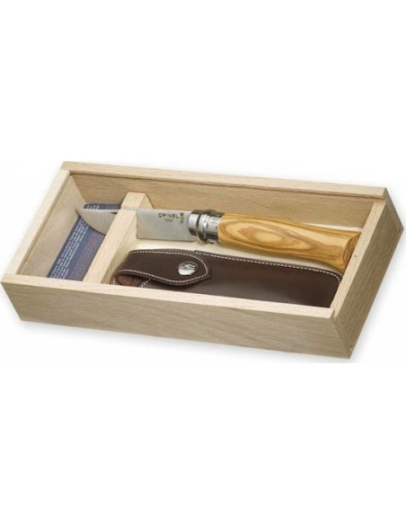 Σουγιάς Opinel Inox Ελιά Νο8  Με Θήκη
