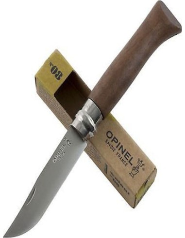 Σουγιάς Opinel Inox Καρυδιά (Κουτί) Νο8