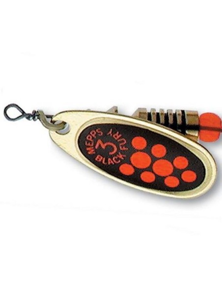Πεταλούδα Mepps Black Fury Orange Dots