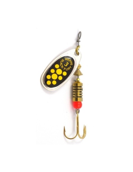 Πεταλούδα Mepps Black Fury Yellow Dots