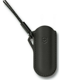 No 4.0670.3 VICTOR.LEATHER POUCH W/CORD STYLE BLACK