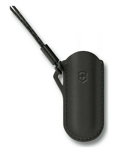 No 4.0670.3 VICTOR.LEATHER POUCH W/CORD STYLE BLACK
