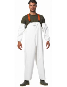 Αδιάβροχο Παντελόνι Εργασίας Dispan 17PA Λευκό