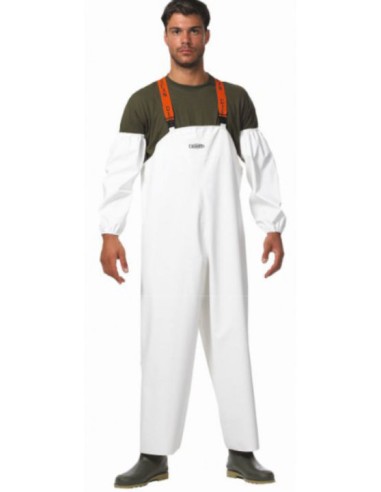 Αδιάβροχο Παντελόνι Εργασίας Dispan 17PA Λευκό