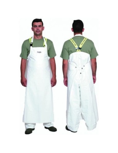 Ποδιά Dispan Εργασίας Λευκή Μεγάλη 40ΒAN