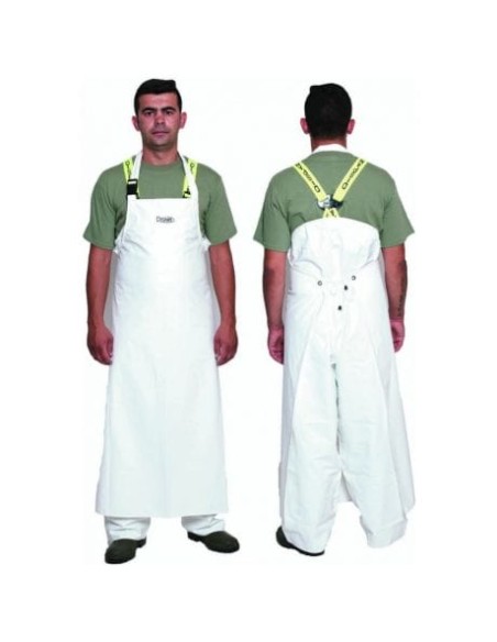 Ποδιά Dispan Εργασίας Λευκή Μεγάλη 40ΒAN